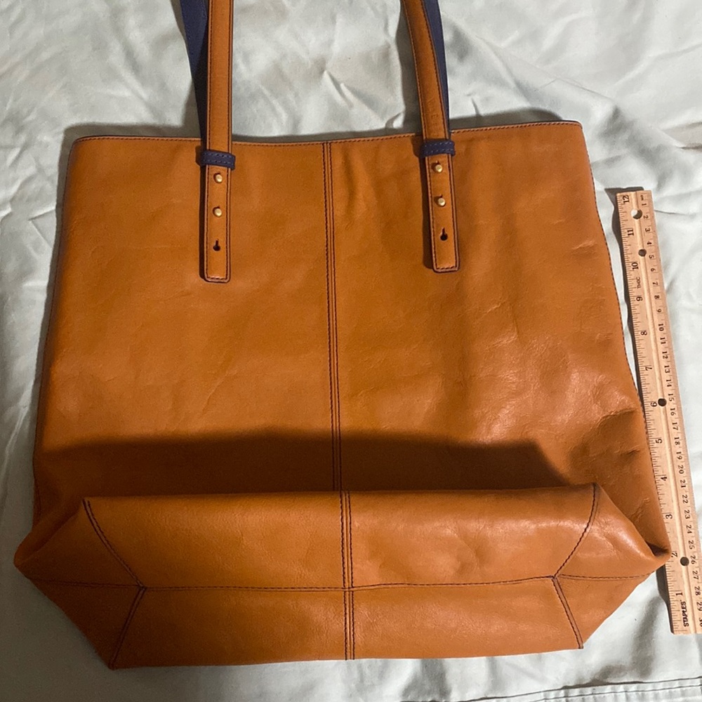 Vera Bradley Leather Zippered Tote with adjustable straps